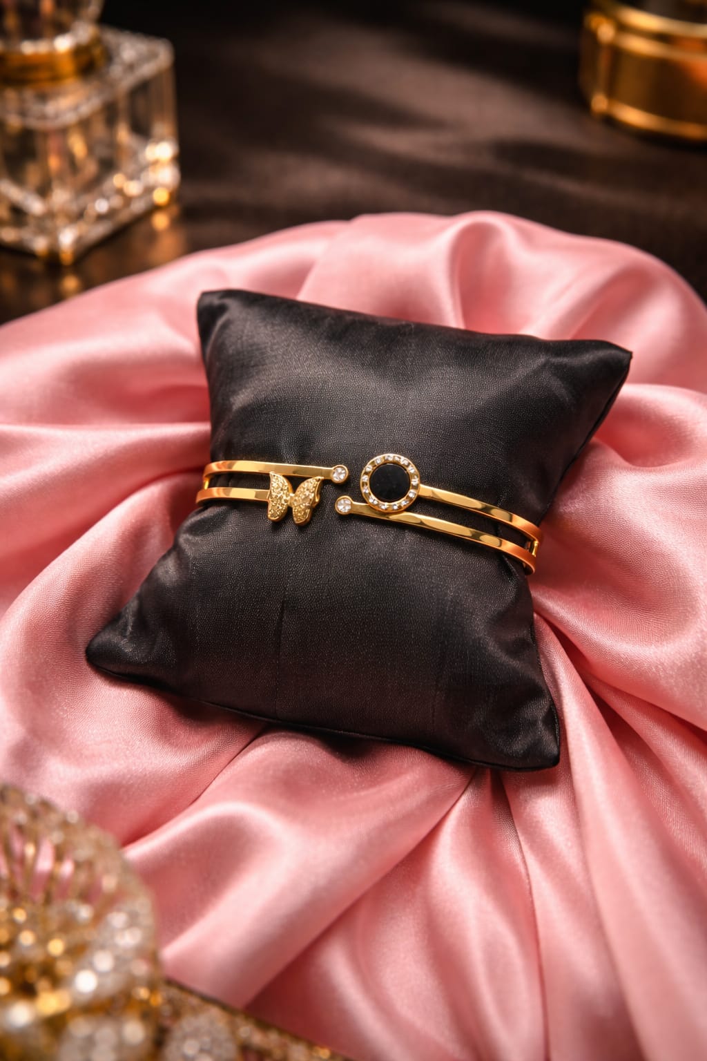 Next  Luxury Butterfly & Crystal Circle Gold Bracelet