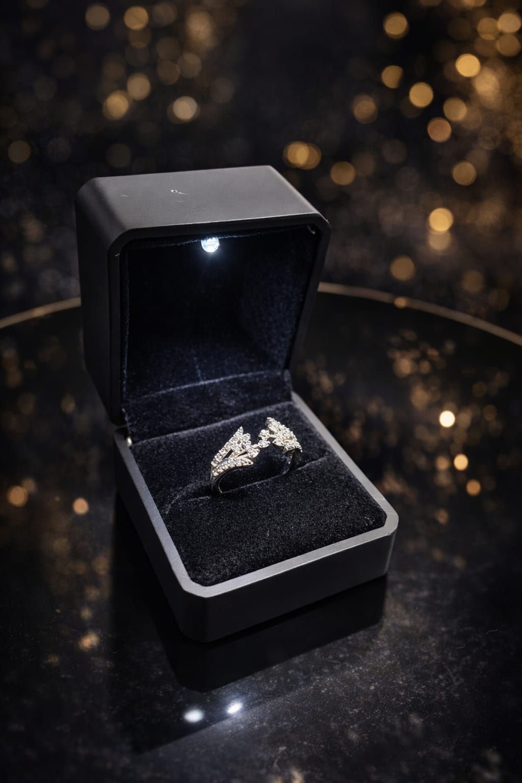 Luxe Infinity Sparkle Diamond Ring