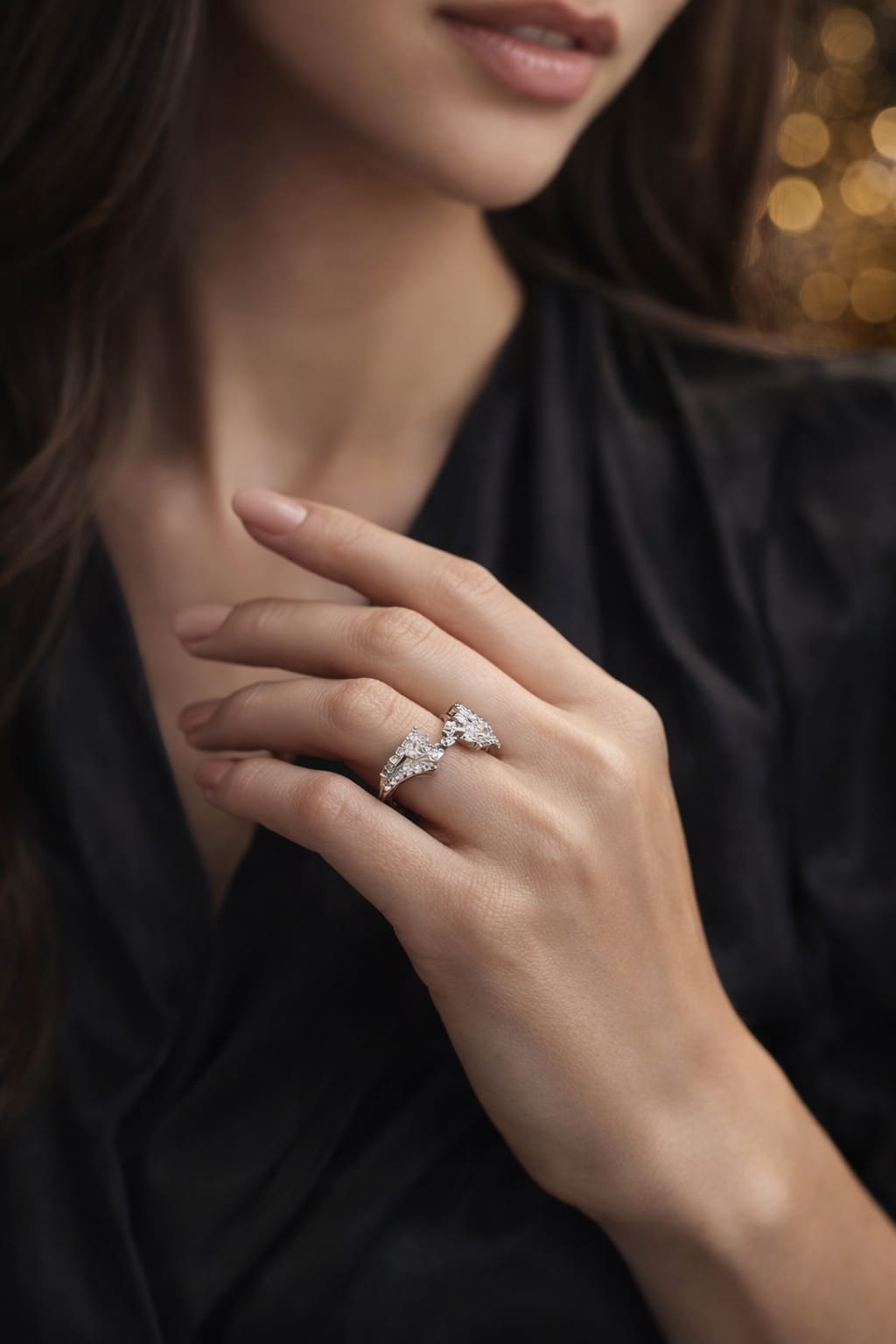 Luxe Infinity Sparkle Diamond Ring