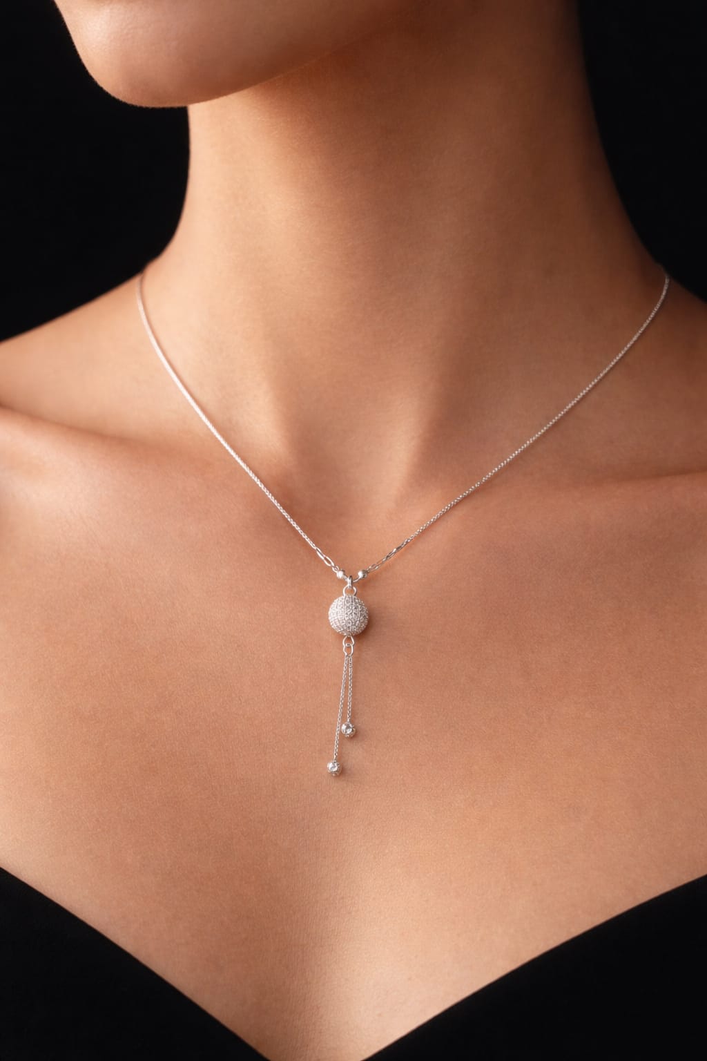 Luxury Crystal Drop Pendant Necklace