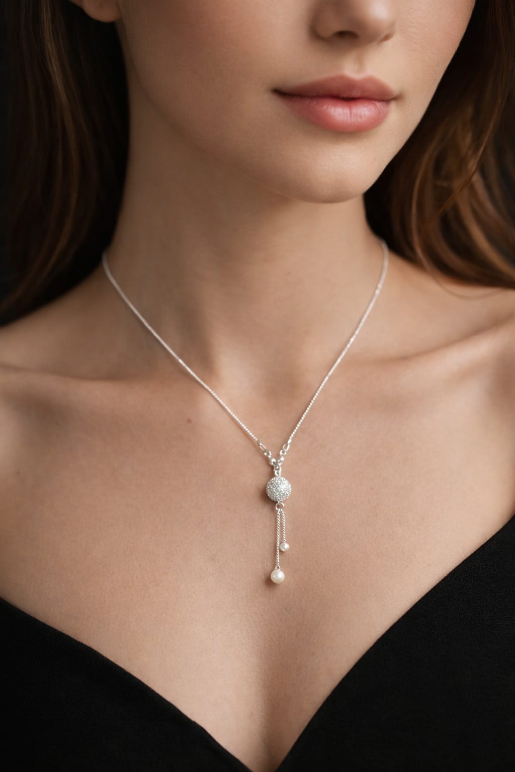 Luxury Crystal Drop Pendant Necklace